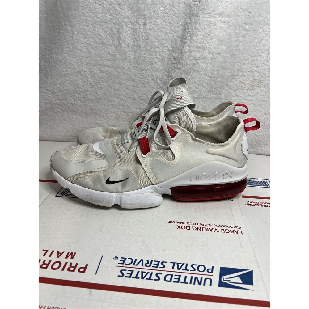 Nike Air Max Red/White Low Cut Sneakers Shoes Bq3999-102 Sz 13